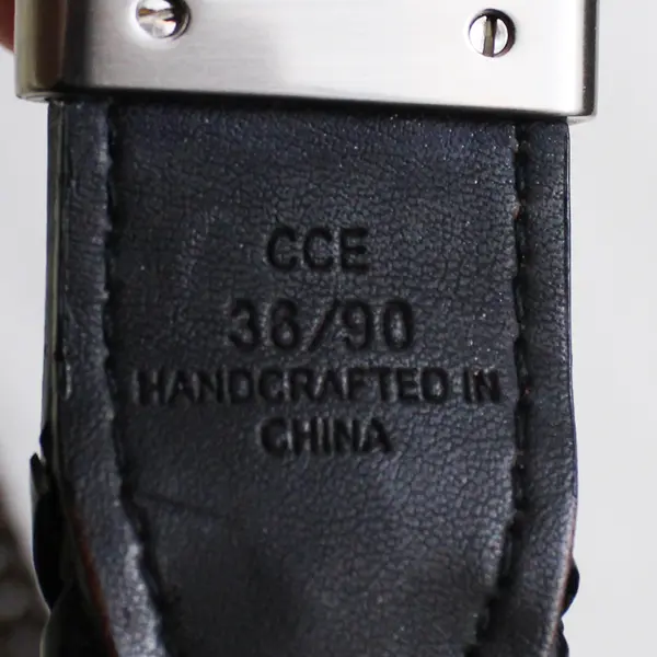 Tommy Hilfiger Leather Brown Braided Belt Men's Size 36/90