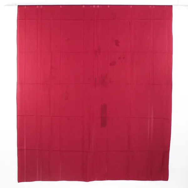 Unbranded Solid Burgundy Color Fabric Tablecloth 101" x 60" Flawed Crafts Fabric