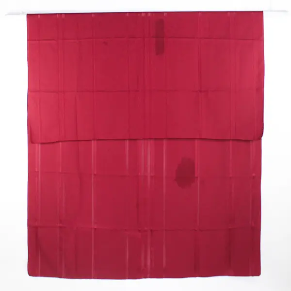 Unbranded Solid Burgundy Color Fabric Tablecloth 101" x 60" Flawed Crafts Fabric