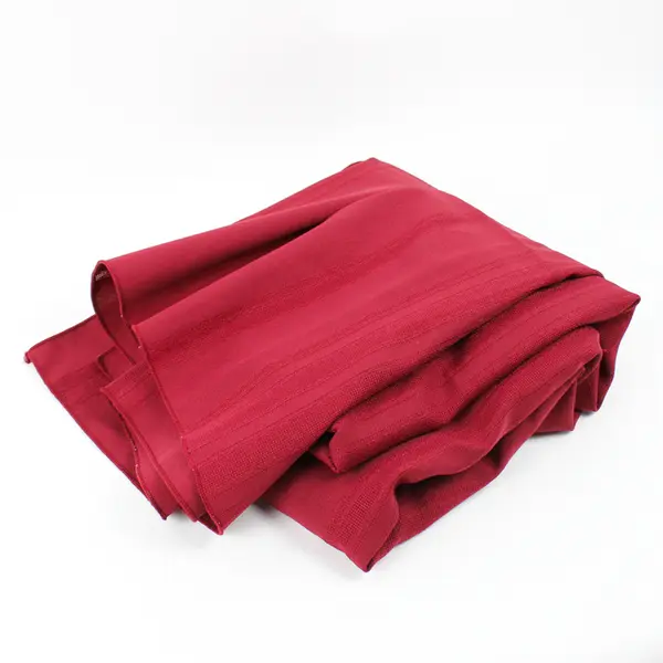 Unbranded Solid Burgundy Color Fabric Tablecloth 101" x 60" Flawed Crafts Fabric