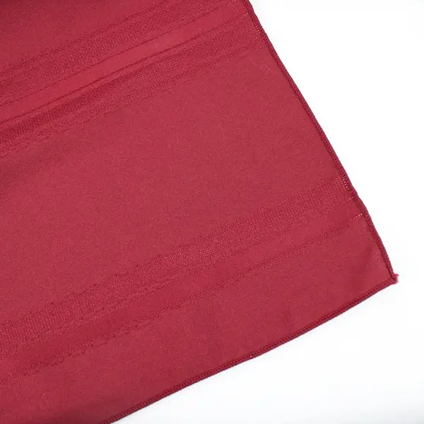 Unbranded Solid Burgundy Color Fabric Tablecloth 101" x 60" Flawed Crafts Fabric