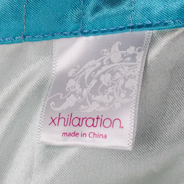 Lot Of 2 Xhilaration Matching Shiny Blue Rod Pocket Curtains 55" x  84" Each