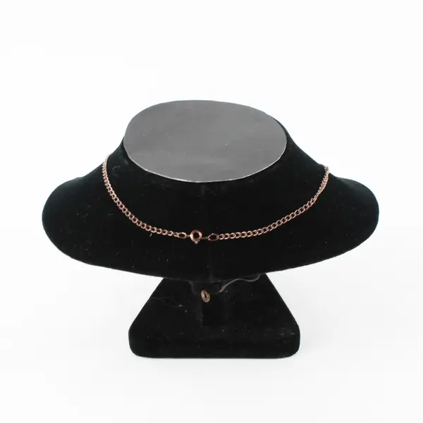 Copper-Tone Open Heart with Dove Pendant Necklace 20"