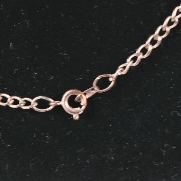 Copper-Tone Open Heart with Dove Pendant Necklace 20"