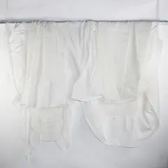 Lot Of 2 Mainstays Home Solid White Color Twin Sized Bed Skirts Cotton/Polyester