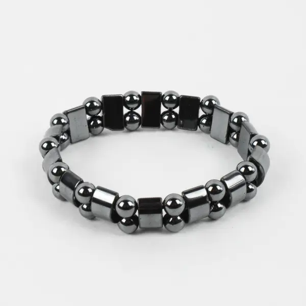 Lot of 2 Hematite Jewelry Necklace and Bracelet