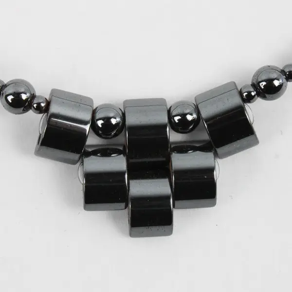 Lot of 2 Hematite Jewelry Necklace and Bracelet