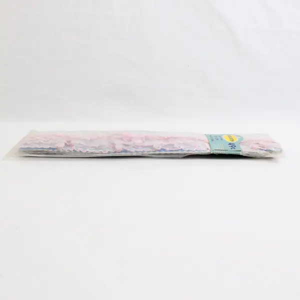 Vintage Wright's Nylon White Pink Scallop Sewing Trim 2.5 Yards 