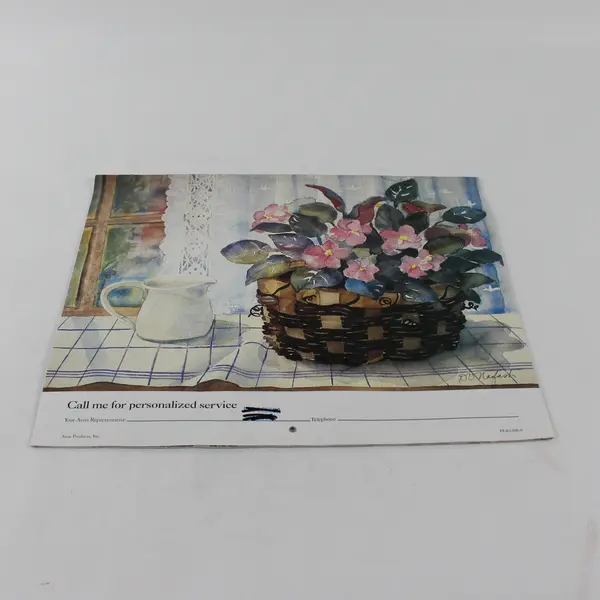 Avon 1992 Calendar At Home A Celebration in Words & Watercolor by Diane V Nafash