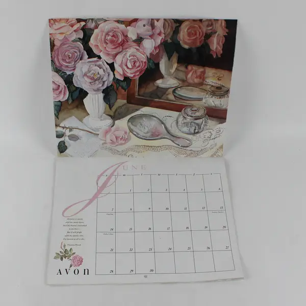 Avon 1992 Calendar At Home A Celebration in Words & Watercolor by Diane V Nafash