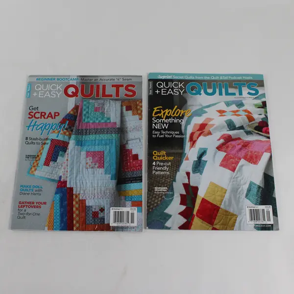 Lot of 2 Quick + Easy Quilts August/September & October/November 2021 Issues