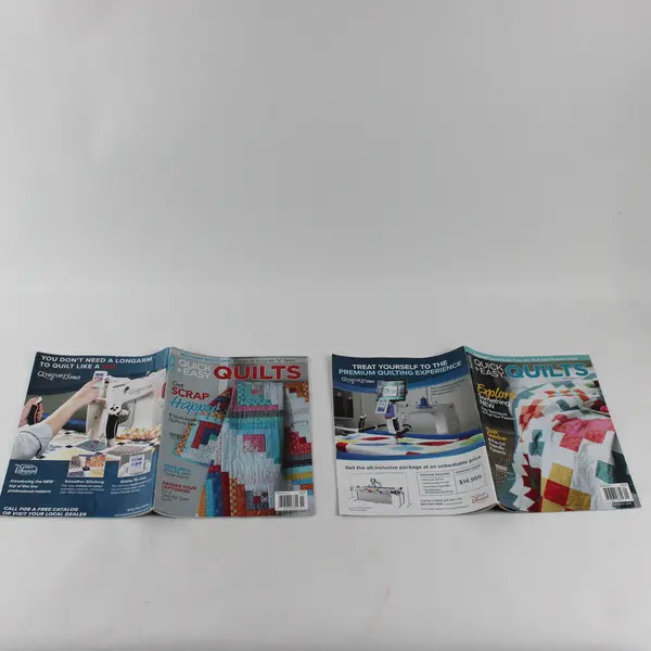 Lot of 2 Quick + Easy Quilts August/September & October/November 2021 Issues