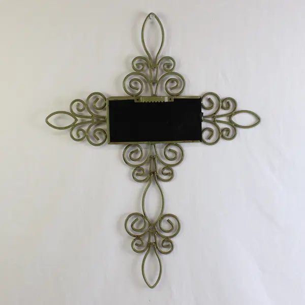 Dicksons Large Metal Distressed Wall Cross Serenity Prayer on Mirror