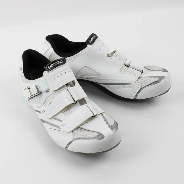 Shimano Dynalast Women's 42 White Cycling Shoes Off Set WR42 Bolt Compatible 9.5