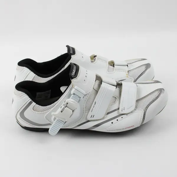 Shimano Dynalast Women's 42 White Cycling Shoes Off Set WR42 Bolt Compatible 9.5