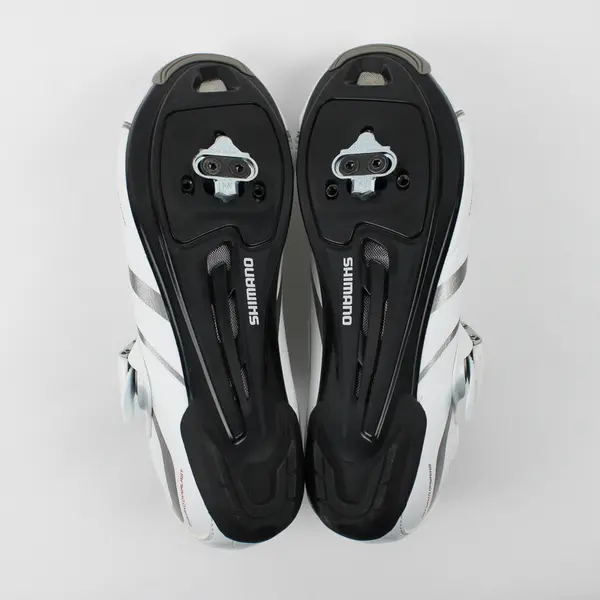 Shimano Dynalast Women's 42 White Cycling Shoes Off Set WR42 Bolt Compatible 9.5