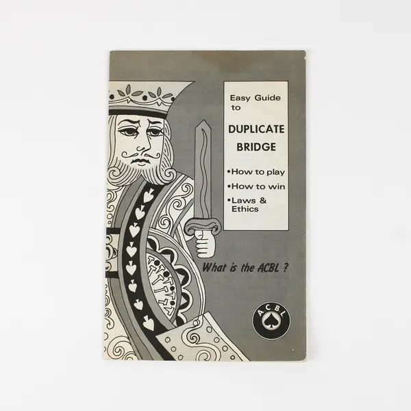 Vintage Easy Guide To Duplicate Bridge ACBL 1973 Play Win Ethics Booklet