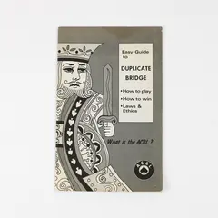 Vintage Easy Guide To Duplicate Bridge ACBL 1973 Play Win Ethics Booklet