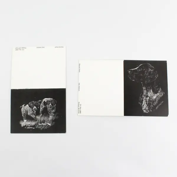 Lot of 9 Rimrock Studio German Pointer Dog Notecards Judy Jamieson Art