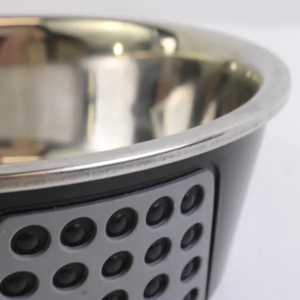 Unbranded Spot Ethical Pet Dog Feeding Bowl Tribeca Black Stainless Steel 55oz