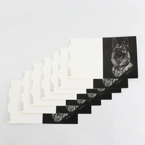Lot of 8 Rimrock Studio German Shepherd Dog Notecards Judy Jamieson Art
