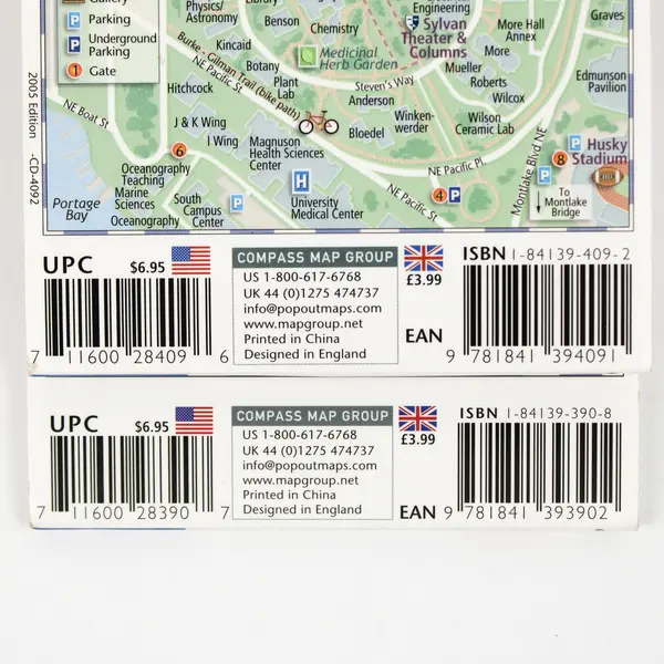 Lot Of 2 Specialty Popout Maps New York City Seattle Compass Maps