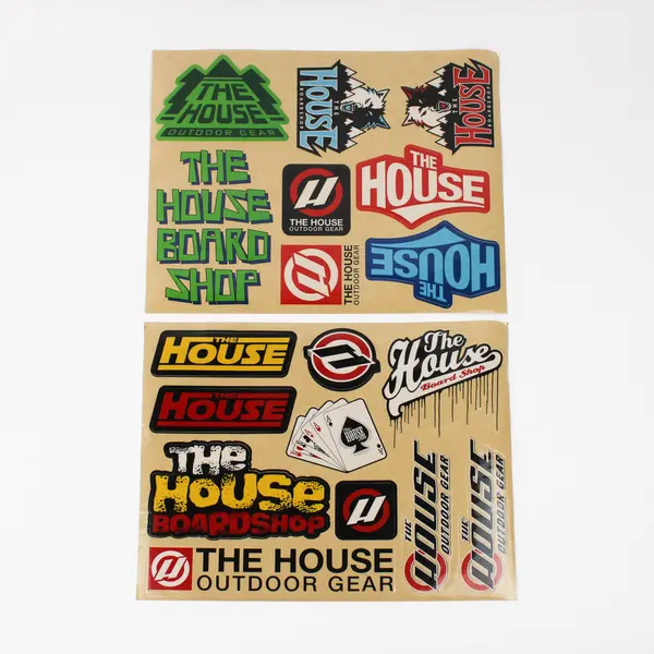 Set Of 2 Sheets House Board Shop Skateboard Stickers St Paul Minnesota