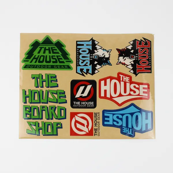Set Of 2 Sheets House Board Shop Skateboard Stickers St Paul Minnesota