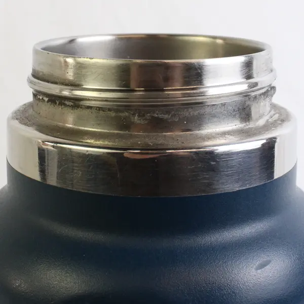 Hydro Flask Blue 40 Oz Wide Mouth With Flex Straw Stainless 12.75" Tall