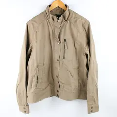 Eddie Bauer Women's XXL Brown Full Zip/Snap Cargo Long Sleeve Jacket