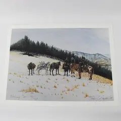 Packing Out by Tracy J. Hayes Art Print 1994 Western 42/250