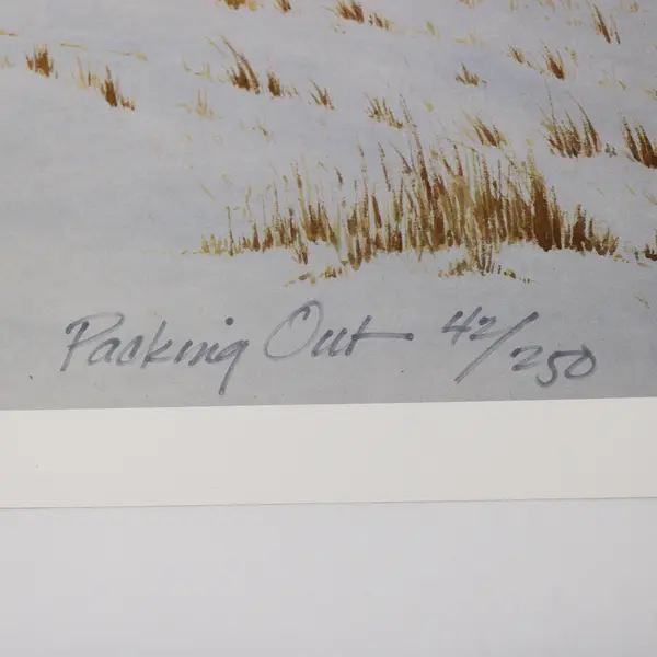 Packing Out by Tracy J. Hayes Art Print 1994 Western 42/250