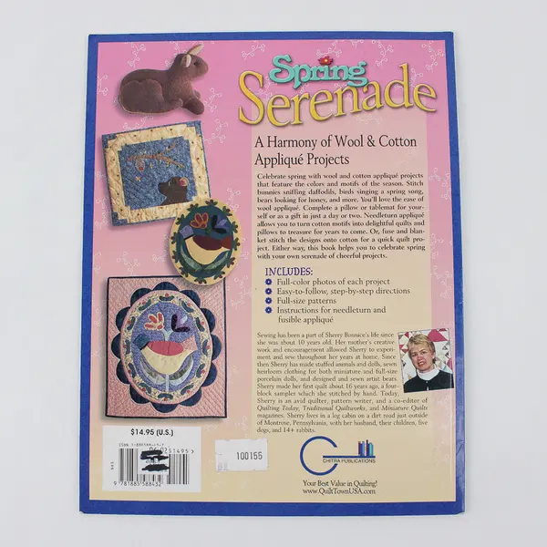 Spring Serenade Wool & Cotton Applique Projects by Sherry Bonnice 2002 PB