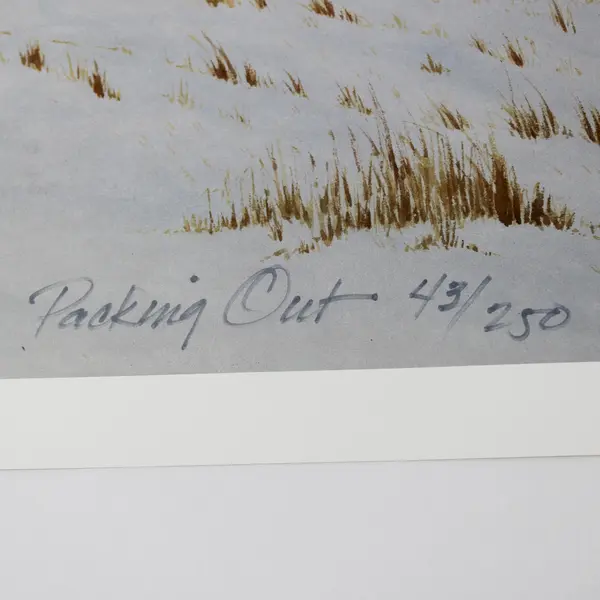 Packing Out by Tracy J. Hayes Art Print 1994 Western 43/250