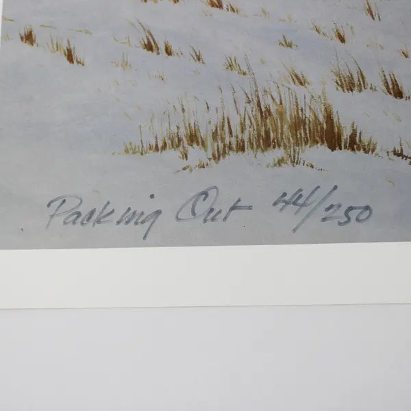 Packing Out by Tracy J. Hayes Art Print 1994 Western 44/250