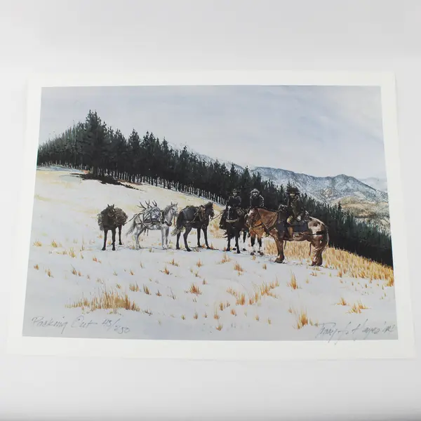 Packing Out by Tracy J. Hayes Art Print 1994 Western 45/250