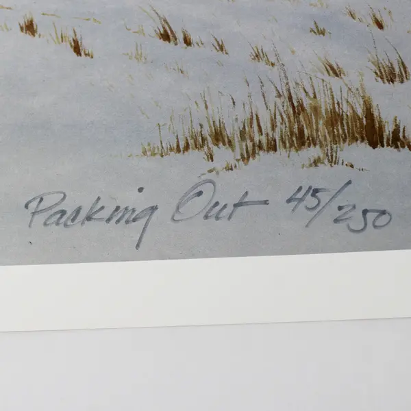 Packing Out by Tracy J. Hayes Art Print 1994 Western 45/250