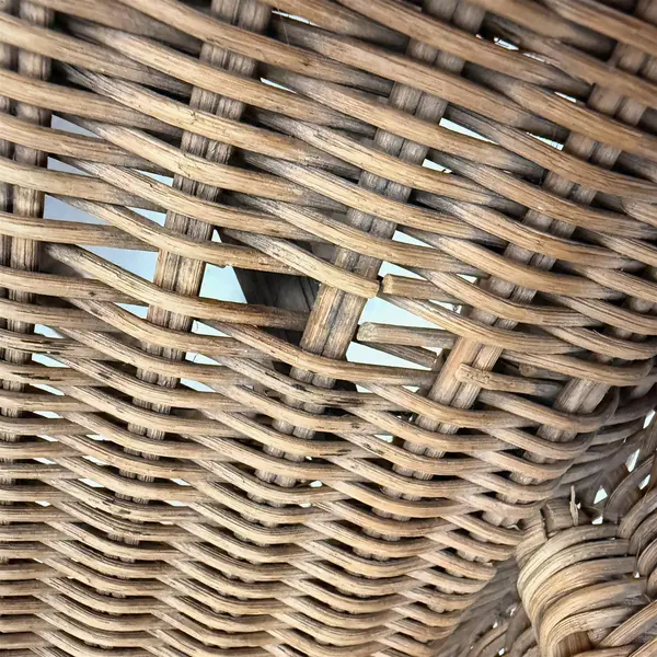 Vintage Kids Bamboo Frame Wicker Rocking Chair - Local Pickup Only