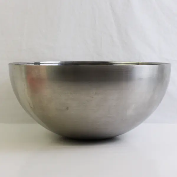 IKEA Vanda Blank Stainless Steel Round Mixing Bowl/Serving Bowl 14.5" Diameter