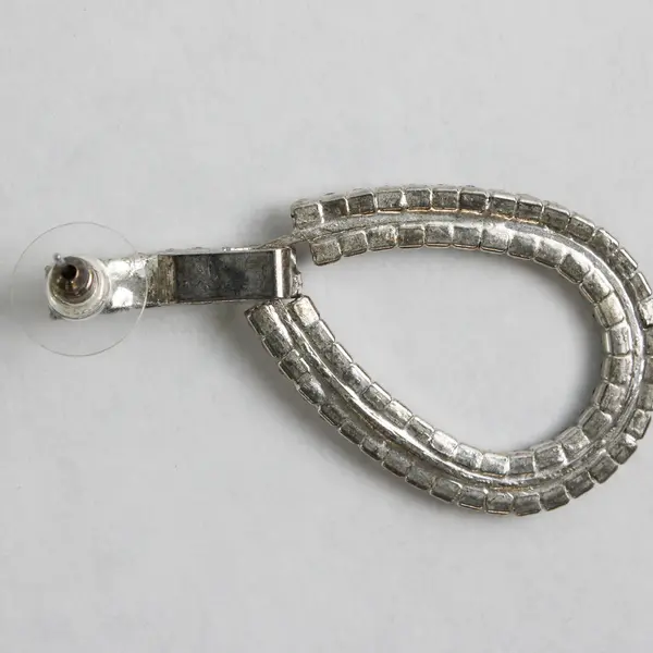 Women's Faux Diamond Crystal Teardrop Pierced Fashion Earrings - Lightweight