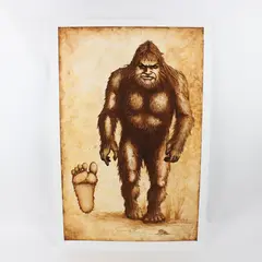 Canson Bigfoot Cryptid Wall Art Print Board 30x20