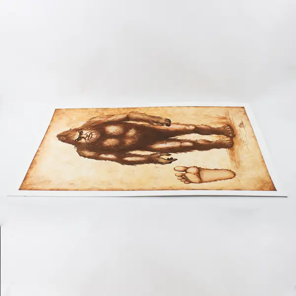 Canson Bigfoot Cryptid Wall Art Print Board 30x20