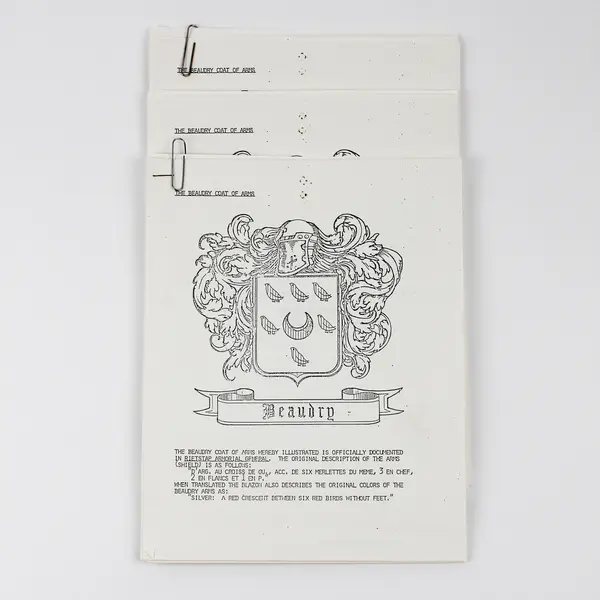 Lot Of 3 Frank Beaudry Family History Genealogy 1991 Photocopies