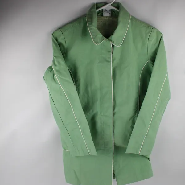 Old Navy Girls XL Light Green 100% Cotton Long Collared Coat