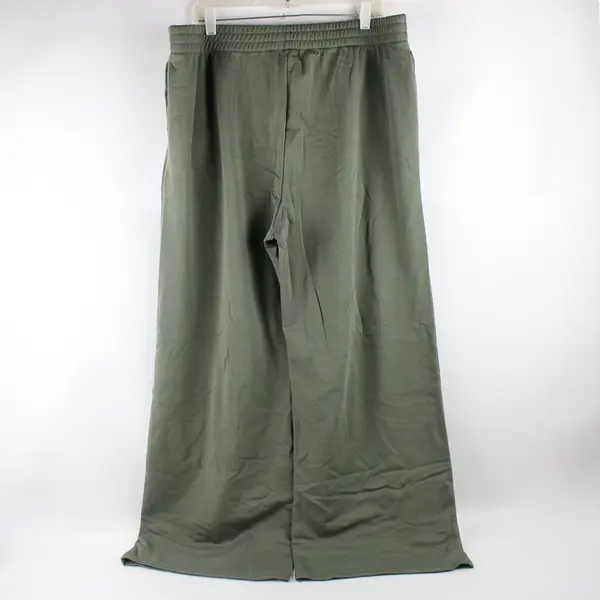 NWT Max & Mia Women's XXL Green Wide Leg Elastic Waist Sweat Pants