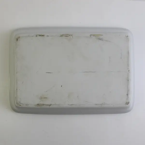 Unbranded Solid White Color Ceramic Rectangular Casserole Dish 15" Long