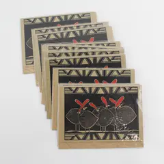 Set of 11 Deadly Dezigns Screen Printed Notecards with Envelopes