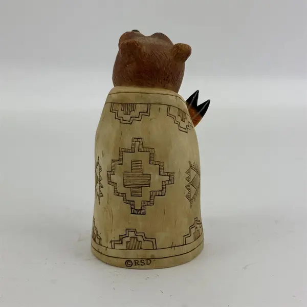 Robert Shields Design Zuni Bear Fetish Figurine Signed RSD