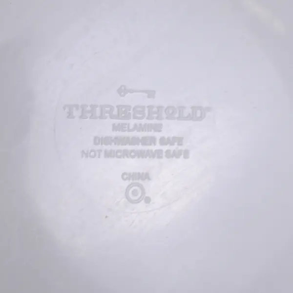 Lot of 2  Threshold Melamine Nesting Mixing Bowls Gray Plaid  Dishwasher Safe