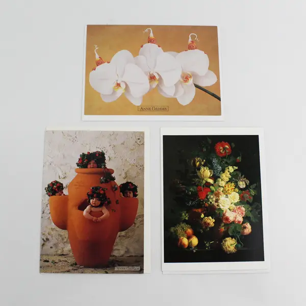 Lot of 37 Floral Design Blank Notecards with Envelopes